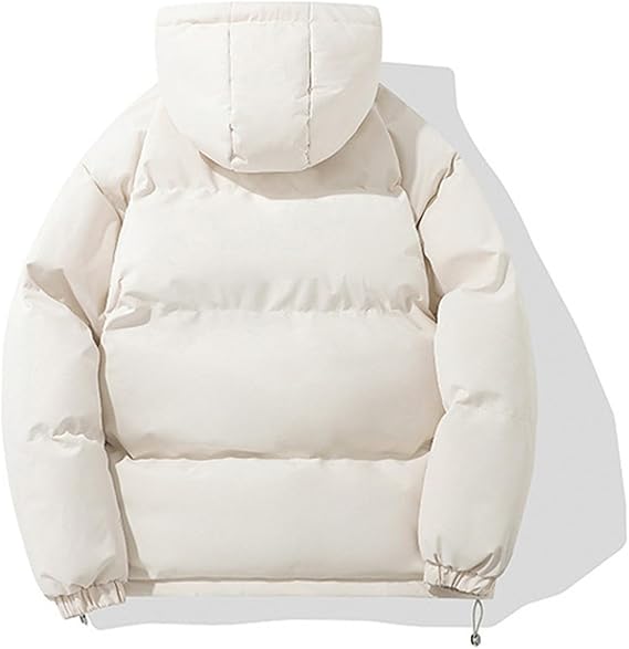 Quilted Jackets for Women Hooded Puffer Down Winter Coat Ladies Padded Hoodie Top Plain Coats Lightweight Waterproof Jacket